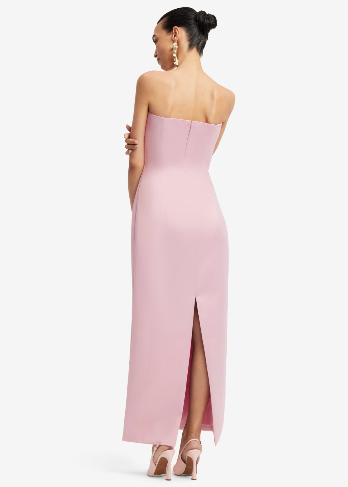 Rayna Embroidered Maxi Dress in Pink