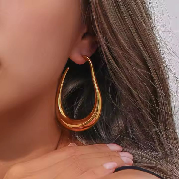 Piper Hoops | 18K Gold Plated