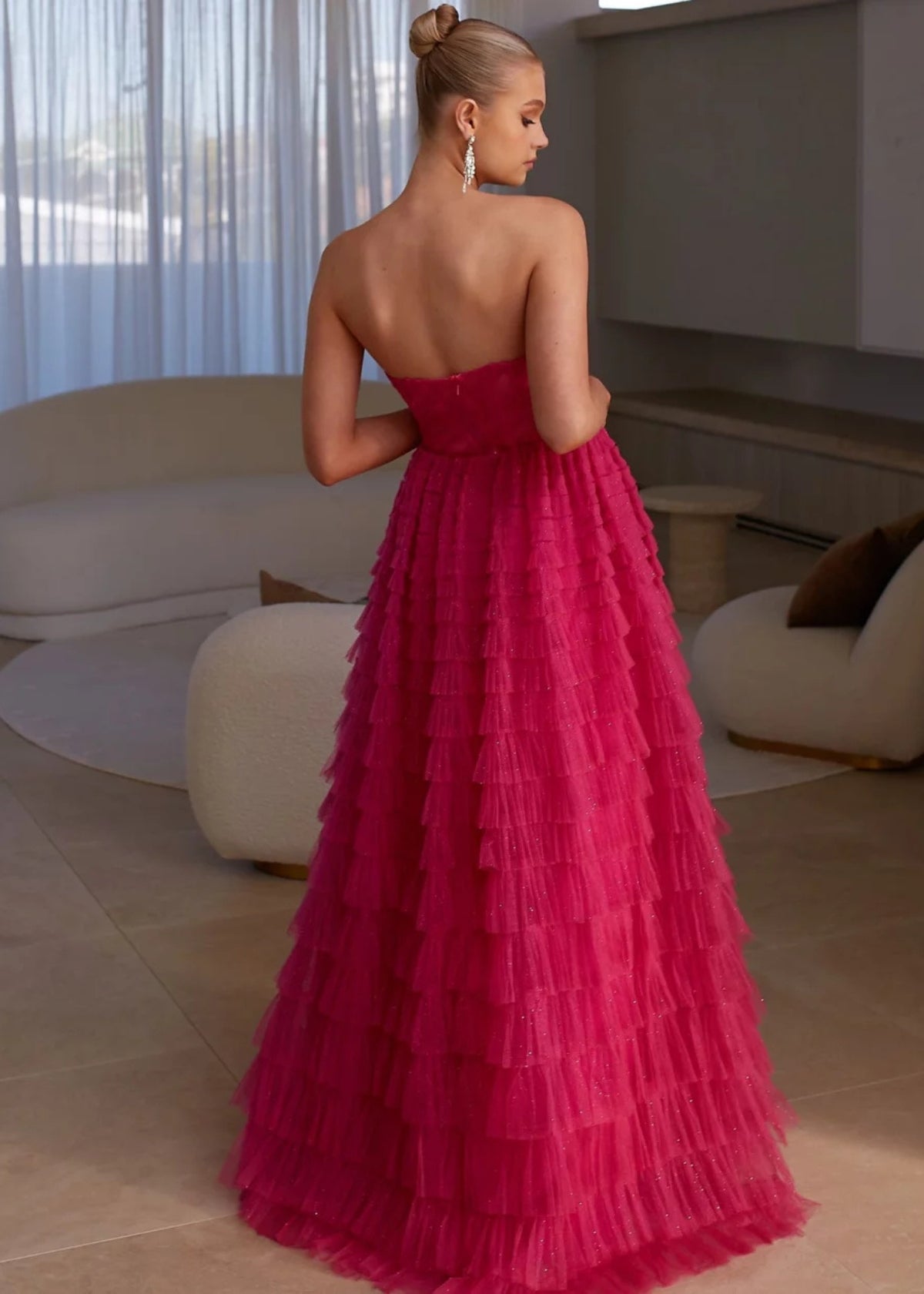Derya Dress in Hot Pink