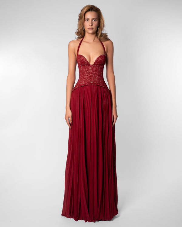 Gaia Dress in Red