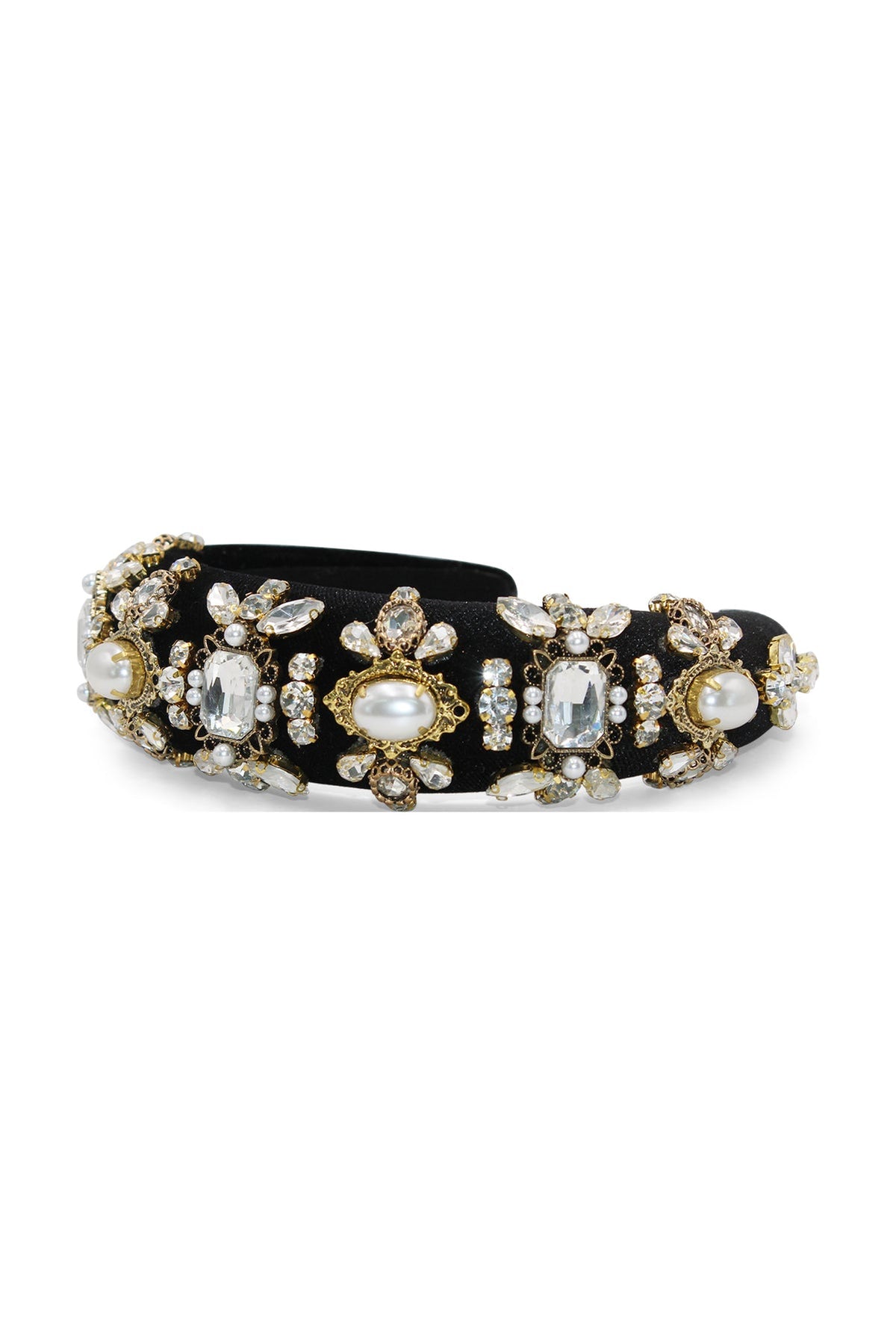 MORGAN & TAYLOR Ophelia Headband (Black),Dress for a Night