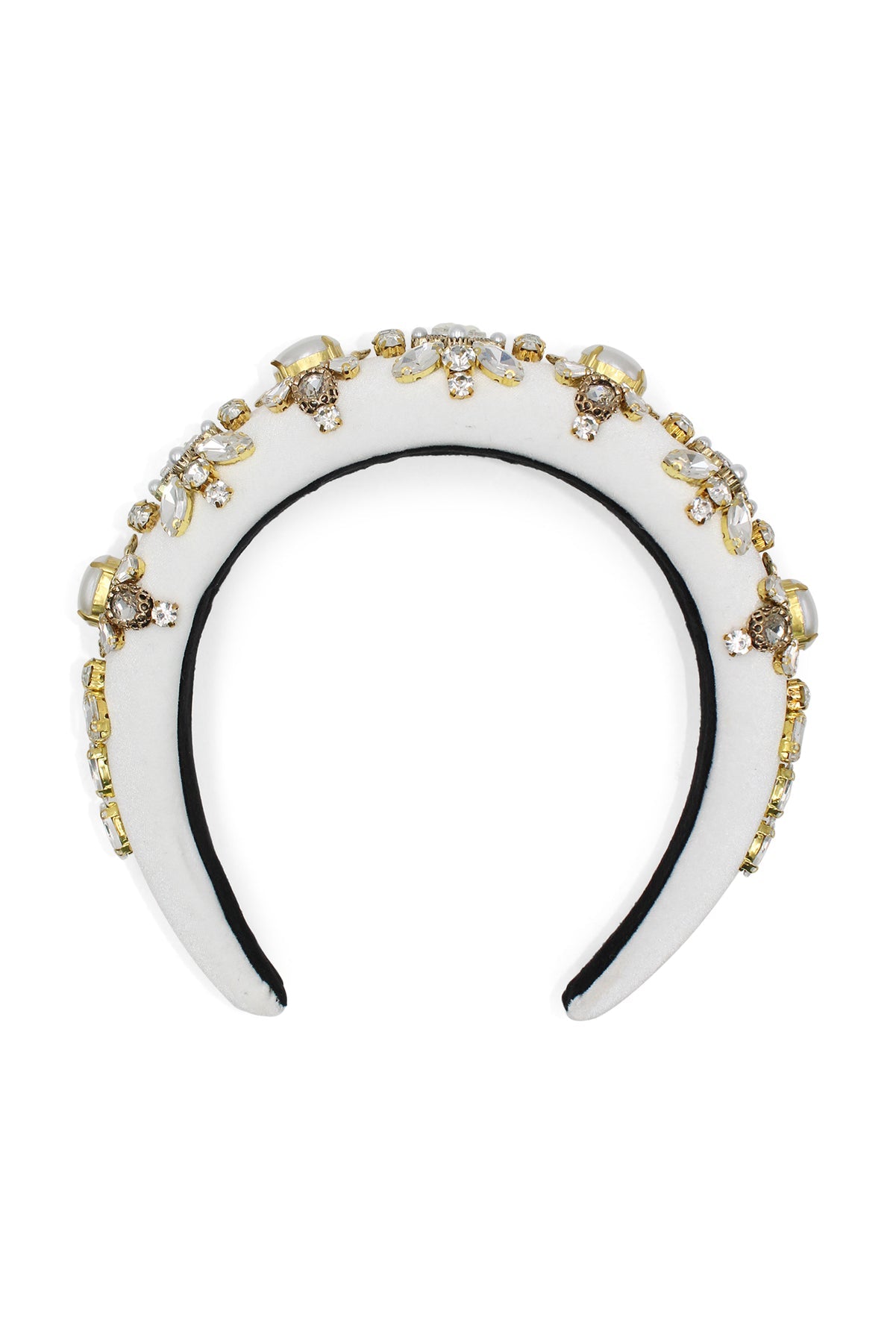 MORGAN & TAYLOR Ophelia Headband (White),Dress for a Night