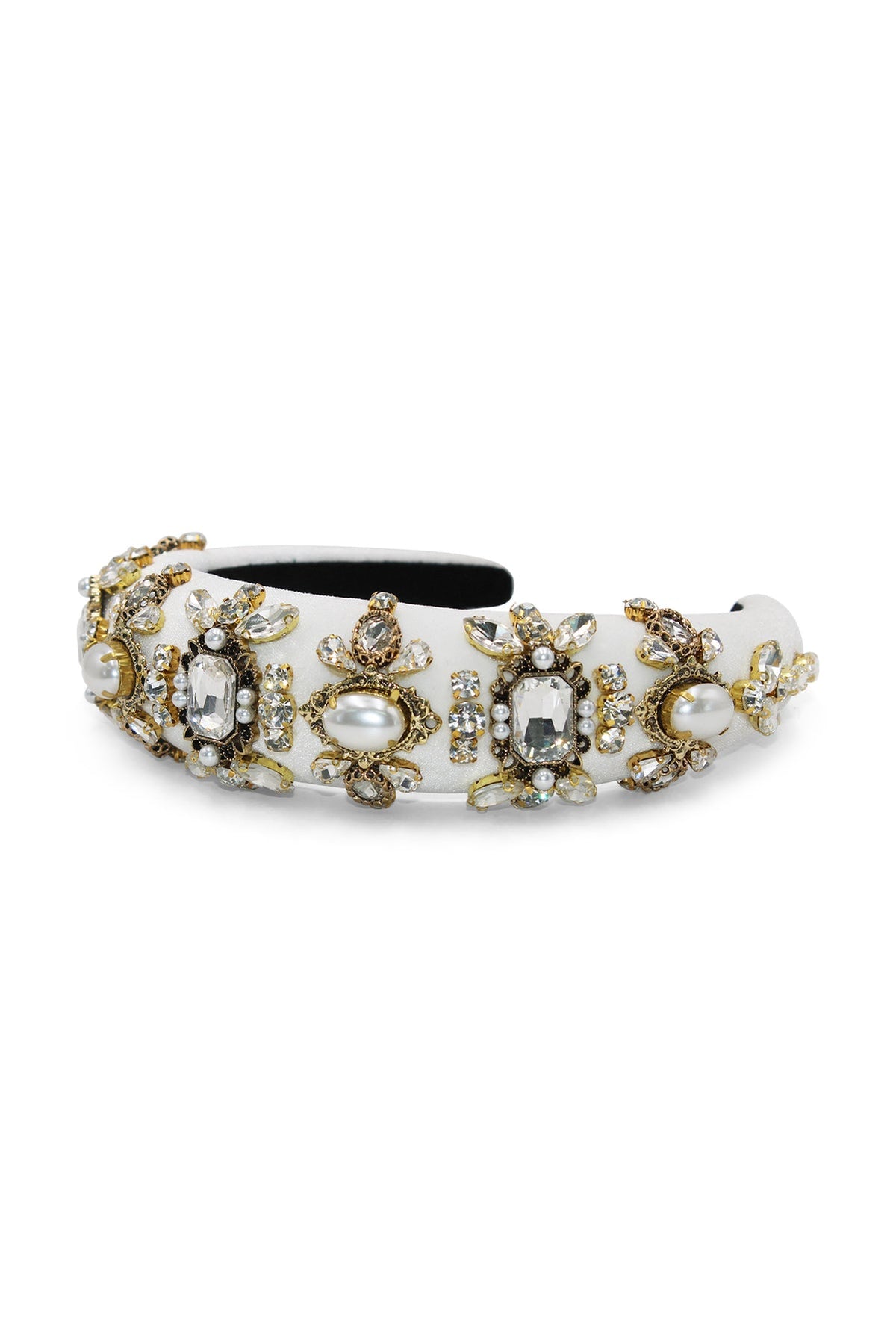 MORGAN & TAYLOR Ophelia Headband (White),Dress for a Night