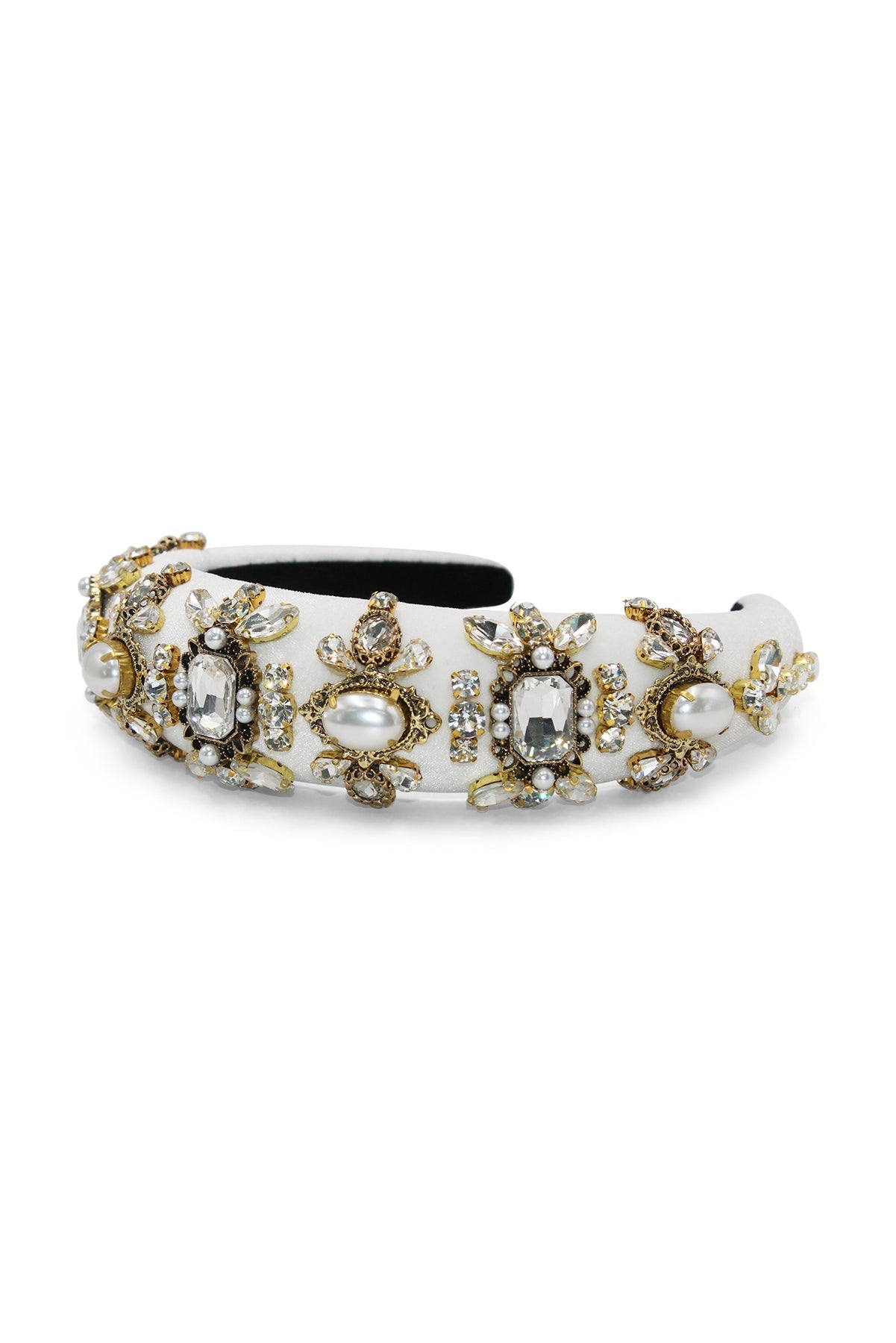 MORGAN & TAYLOR Ophelia Headband (White),Dress for a Night