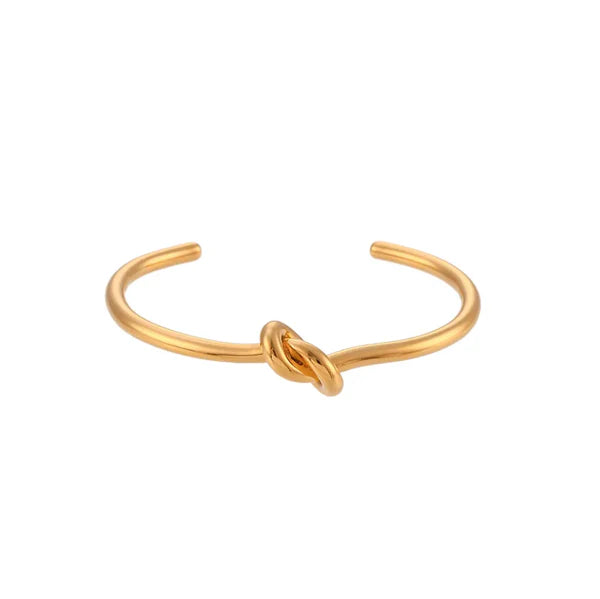 Knot Bangle | 18K Gold Plated
