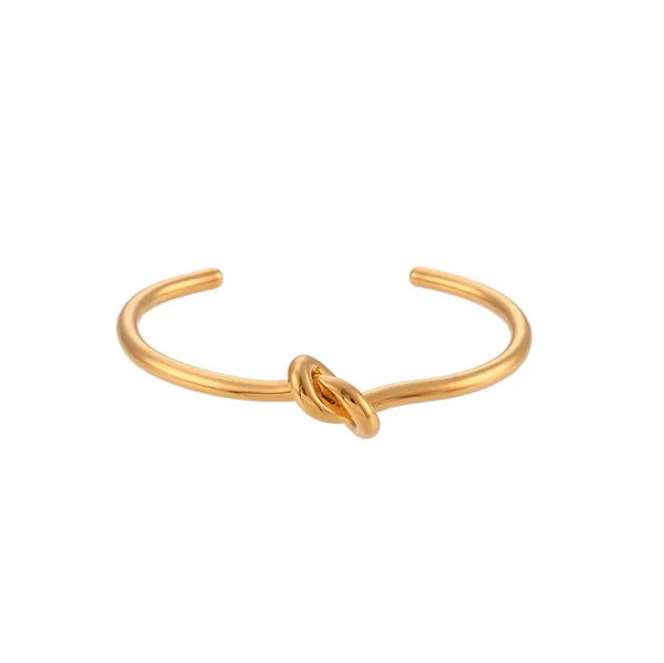 Knot Bangle | 18K Gold Plated,Dress for a Night