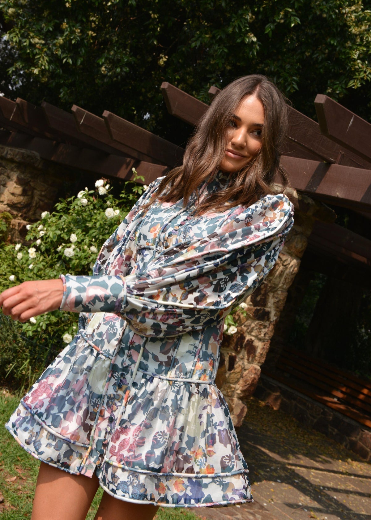 BUY IT MACKENZIE MODE Maverick Dress (Leaf Print) - RRP $480
