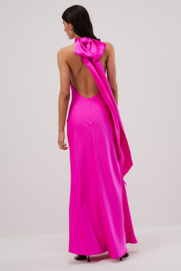 Likely Aurora Satin Gown in Fuchsia – Suite 201