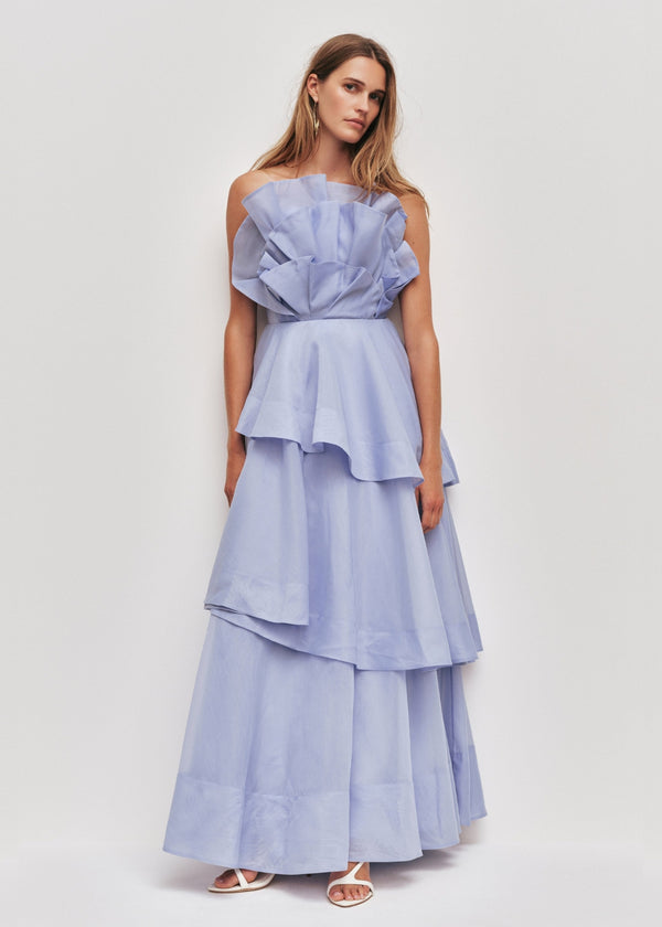 Selestia Gown in Pale Blue