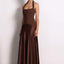 Nookie Alice Halter chocolate formal dress hire