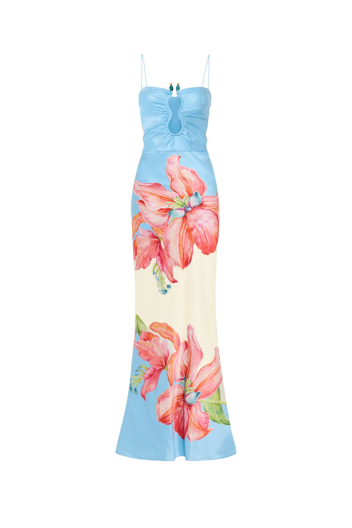 Orchid Oasis Strap Gown