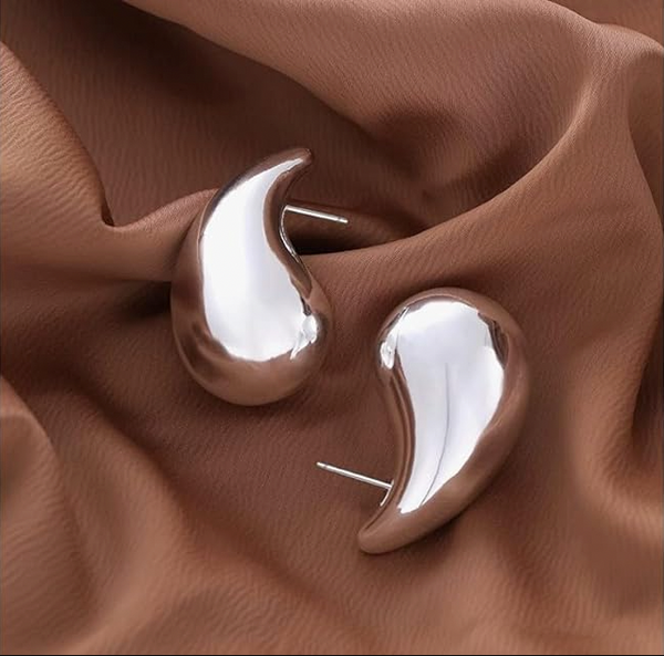 Tina Earrings | Silver,Dress for a Night