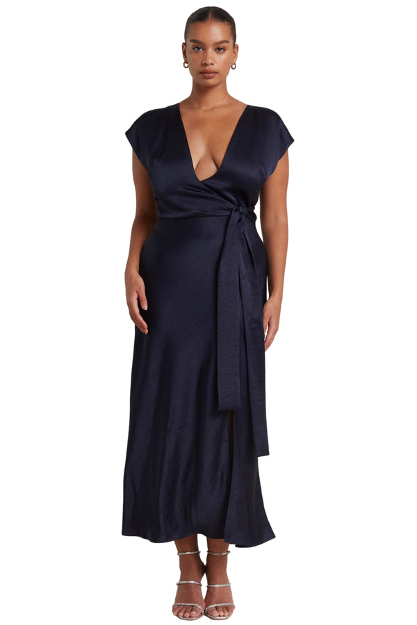BUY IT BEC + BRIDGE Dreamer Wrap Dress (Navy),Dress for a Night