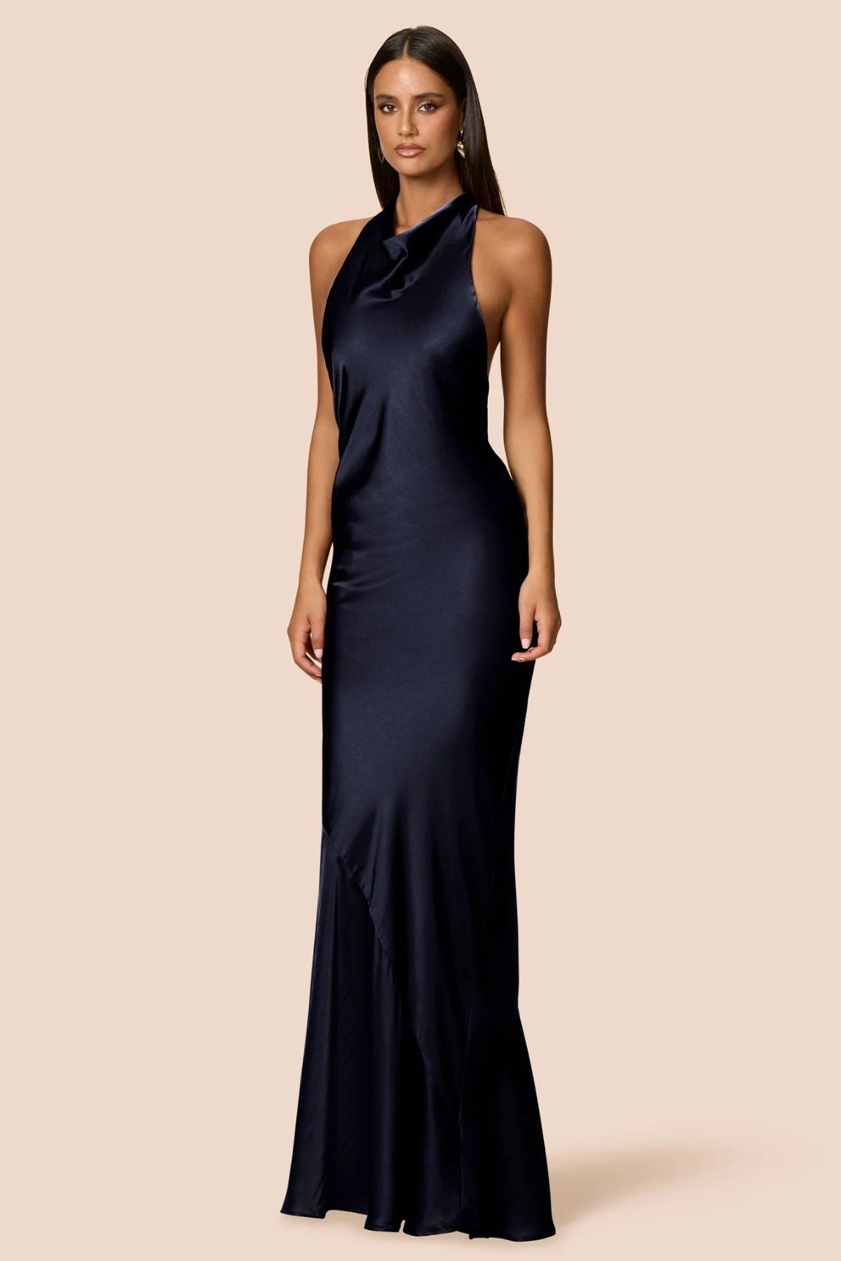 Penelope Halter Gown in Twilight Blue