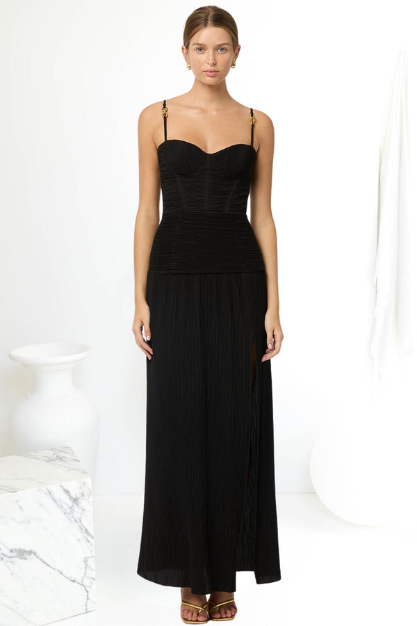 Manning Cartell Double Time Pleat Dress (Black),Dress for a Night