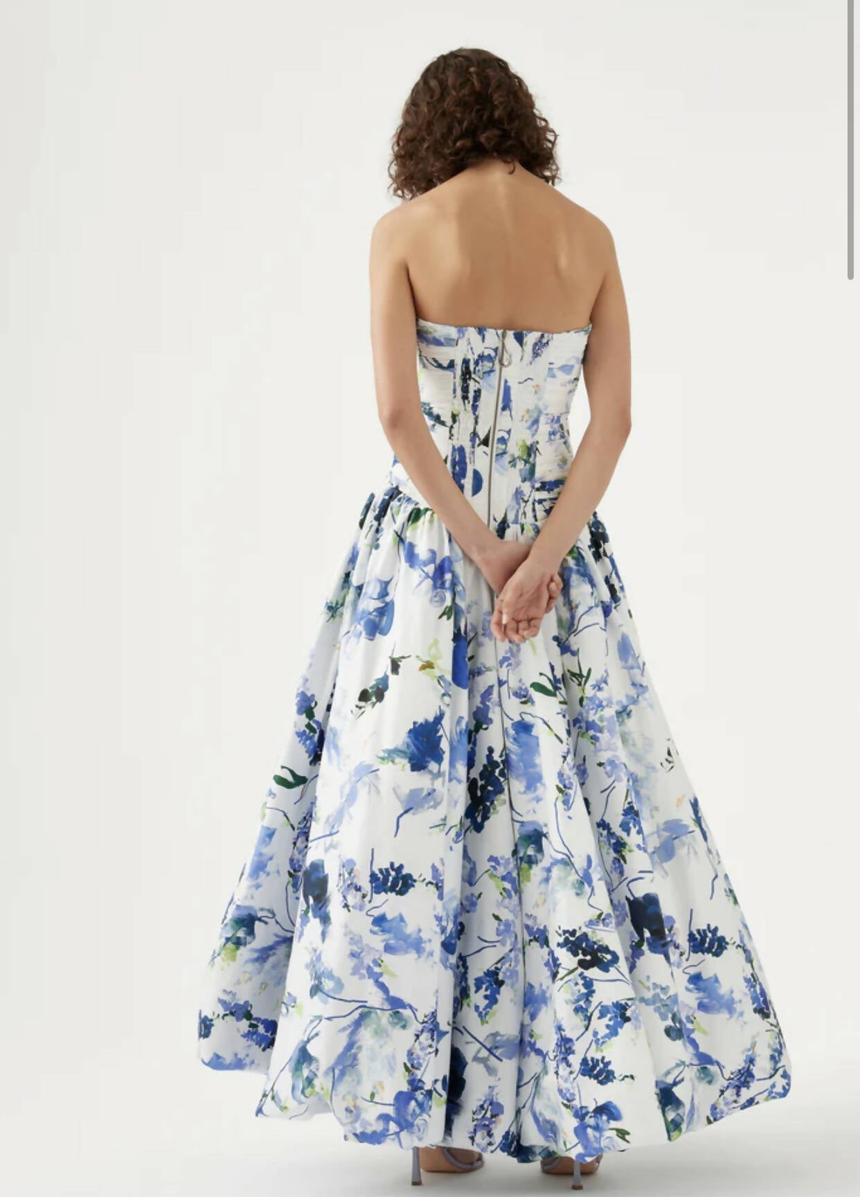 AJE Violette Bubble Hem Maxi Dress (Lavender Print),Dress for a Night