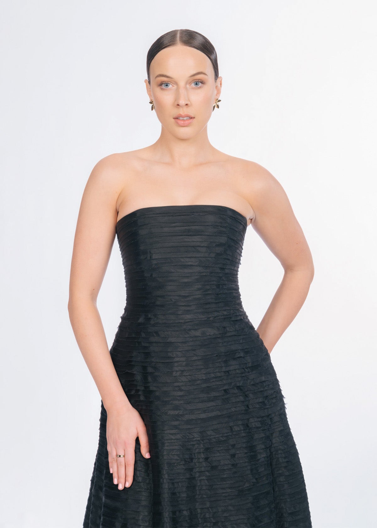 Aje Soundscape Black Formal Dress