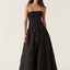 Aje Violette Bubble Hem Black Formal Dress
