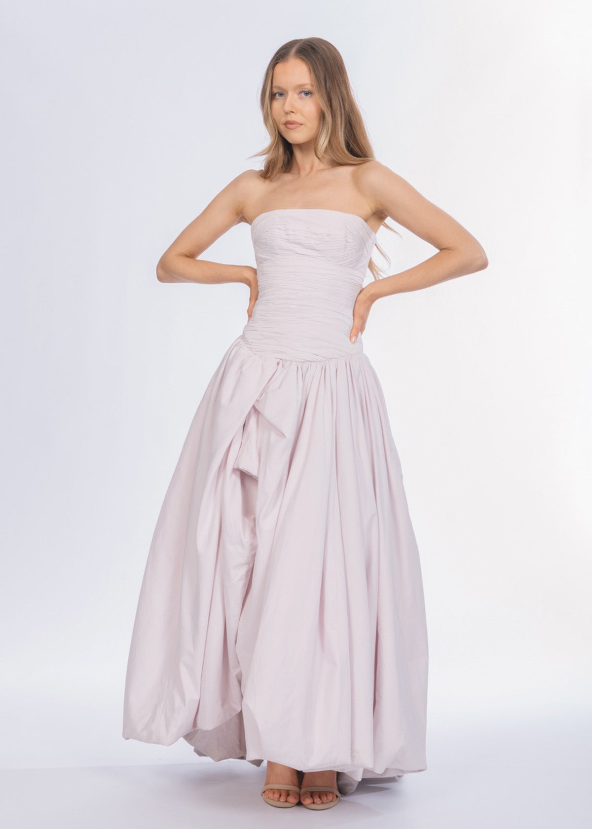 Aje Violette Bubble Hem Pastel Pink Formal Dress