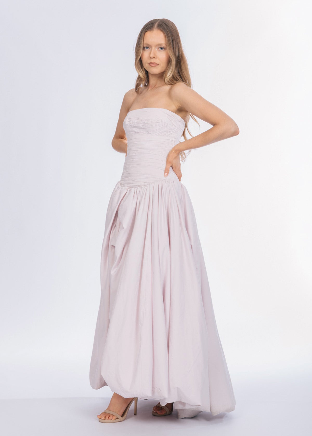 Aje Violette Bubble Hem Pastel Pink Formal Dress