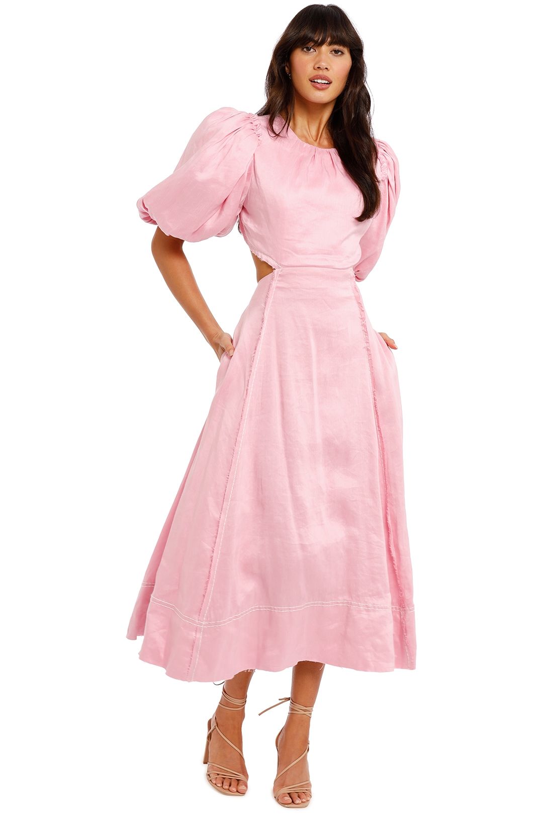 BUY IT AJE Serendipity Cut Out Dress (Musk Pink)