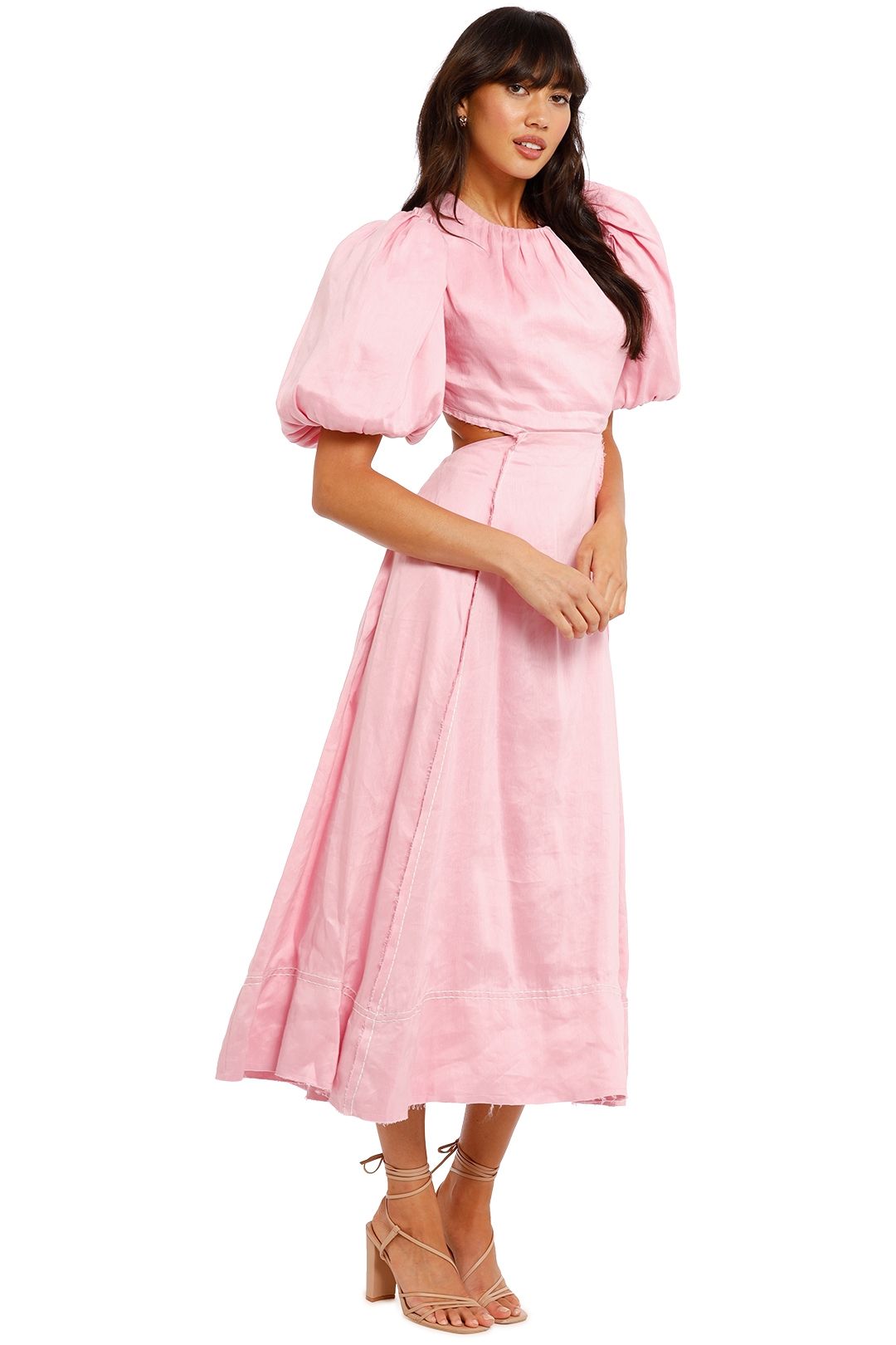 BUY IT AJE Serendipity Cut Out Dress (Musk Pink)