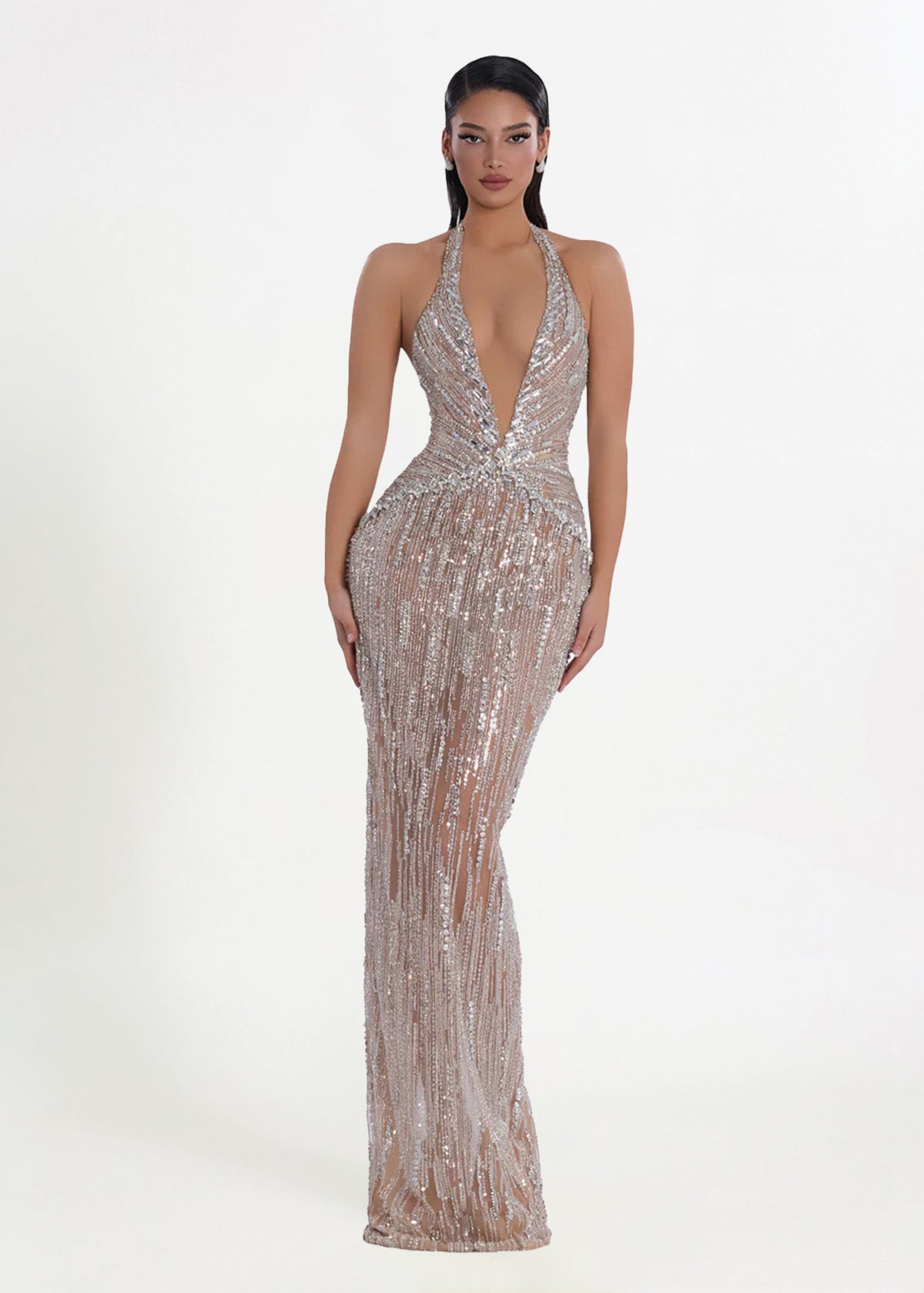 Albina Dyla Stardust Cascade Formal Dress