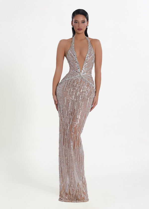 Albina Dyla Stardust Cascade Formal Dress