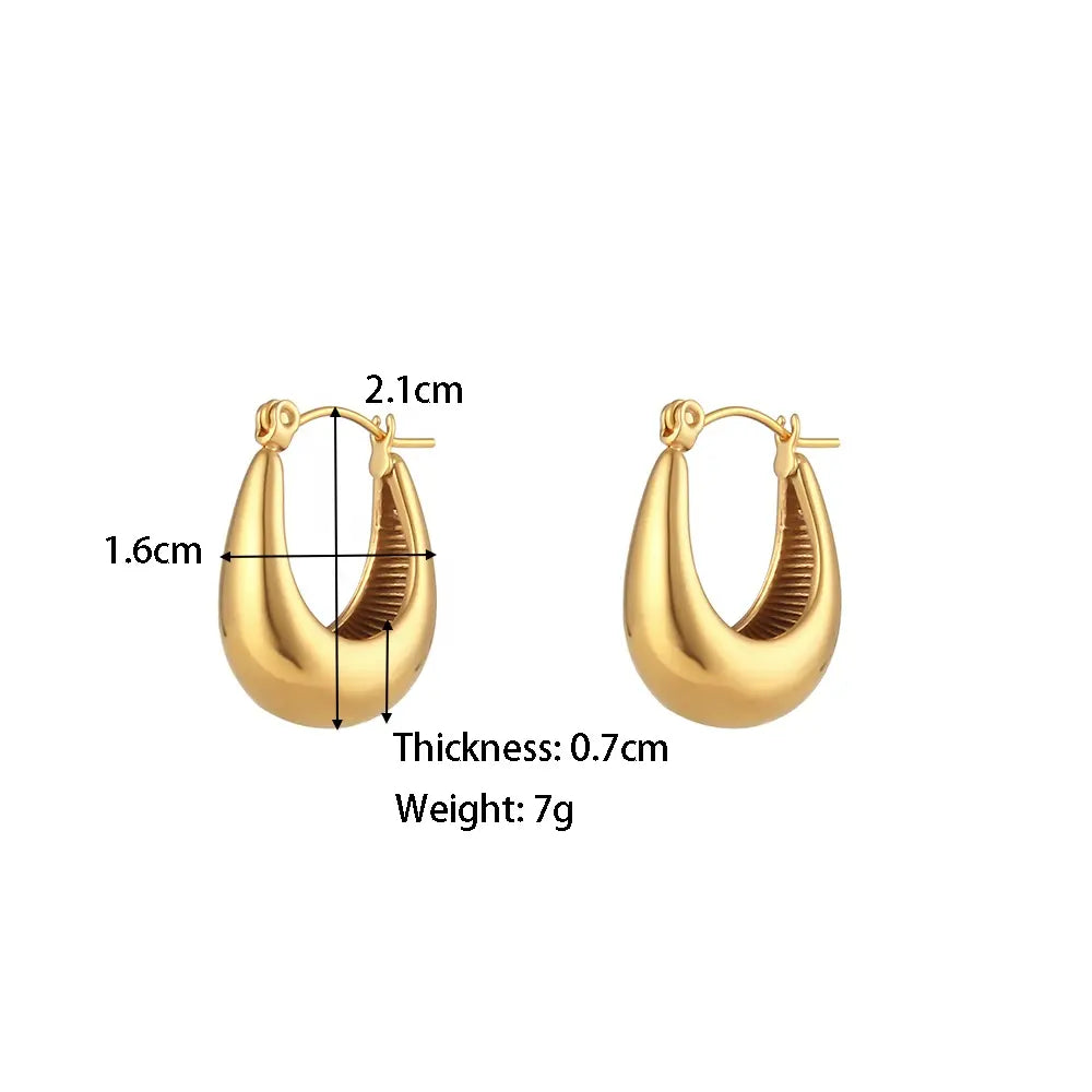 Audrey Hoops | 18K Gold Plated