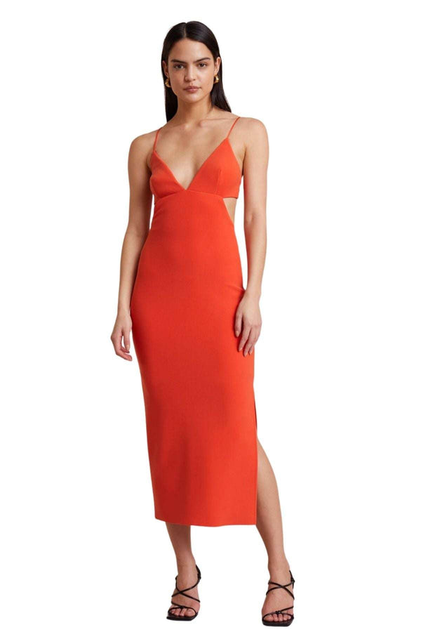 BUY IT BEC AND BRIDGE Ella Midi Dress (Flame),Dress for a Night
