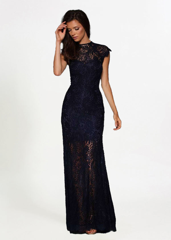Elle Zeitoune Demi Navy Formal Dress