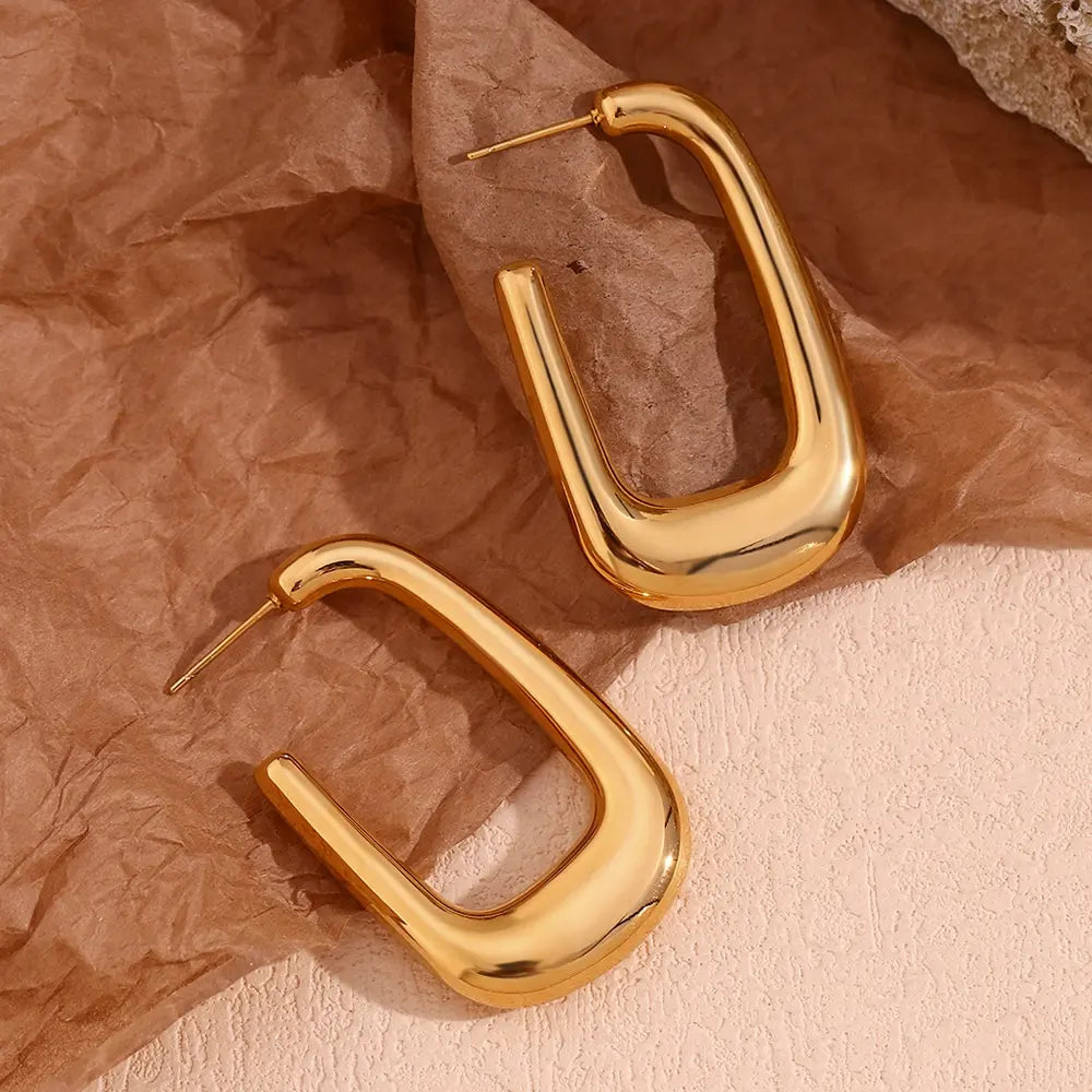 Kennedy Hoops | 18K Gold Plated