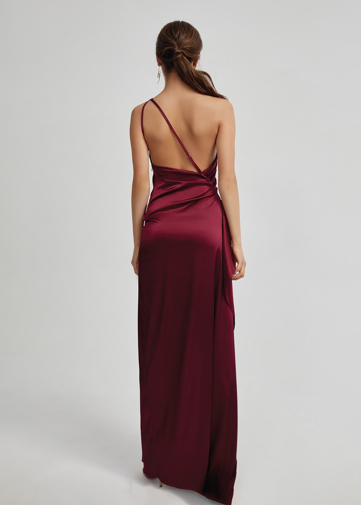 Lexi Samira Burgundy Formal Dress
