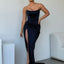 Lia Stublla Blair Corset Navy Formal Dress