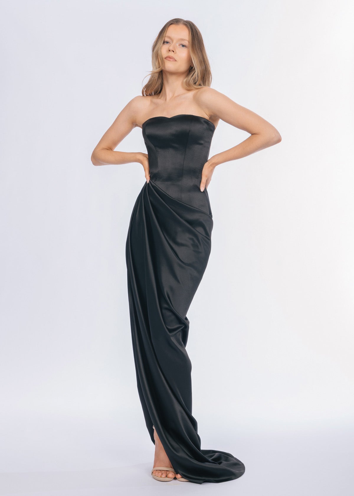 Lia Stublla Evelyn Black Formal Dress