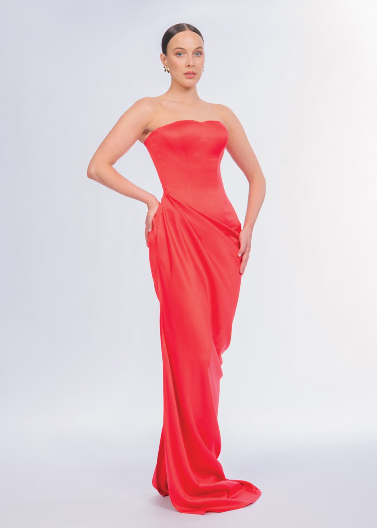 Lia Stublla Evelyn Red Formal Dress