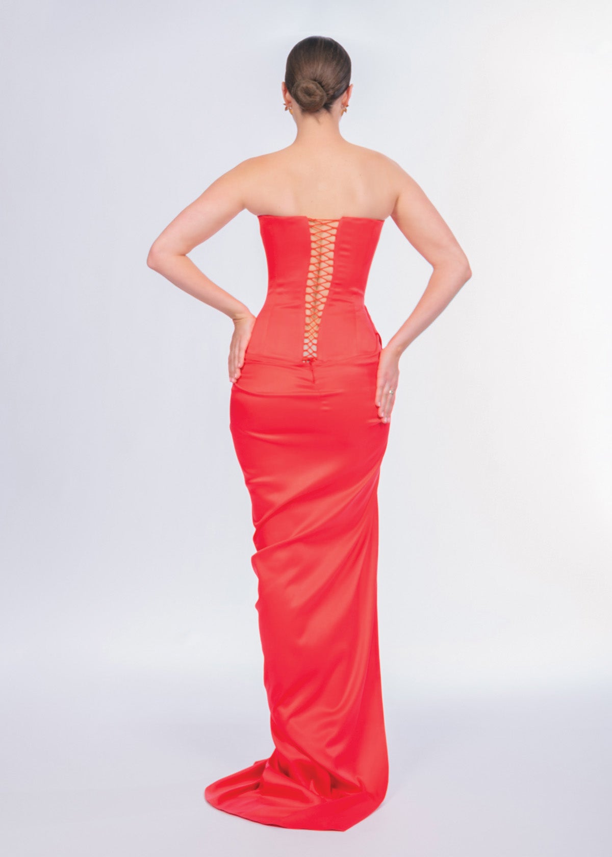 Lia Stublla Evelyn Red Formal Dress