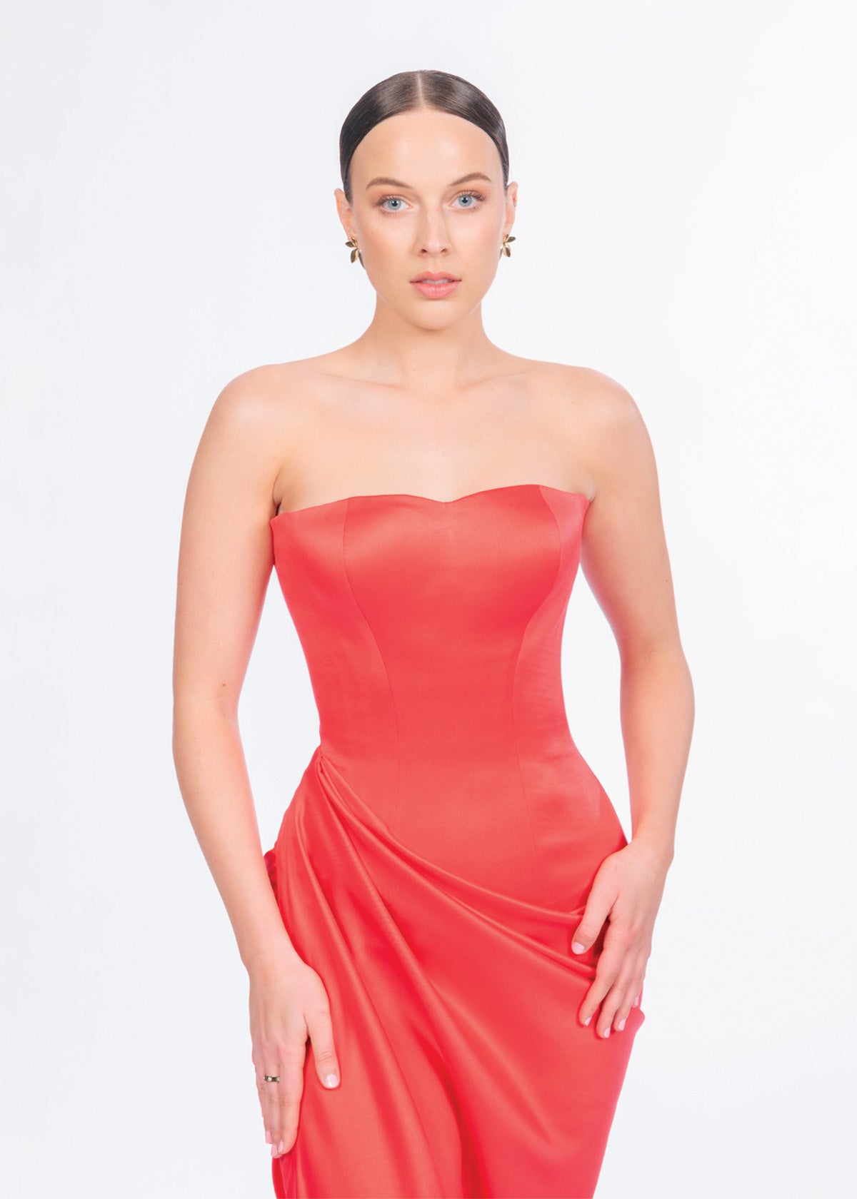 Lia Stublla Evelyn Red Formal Dress