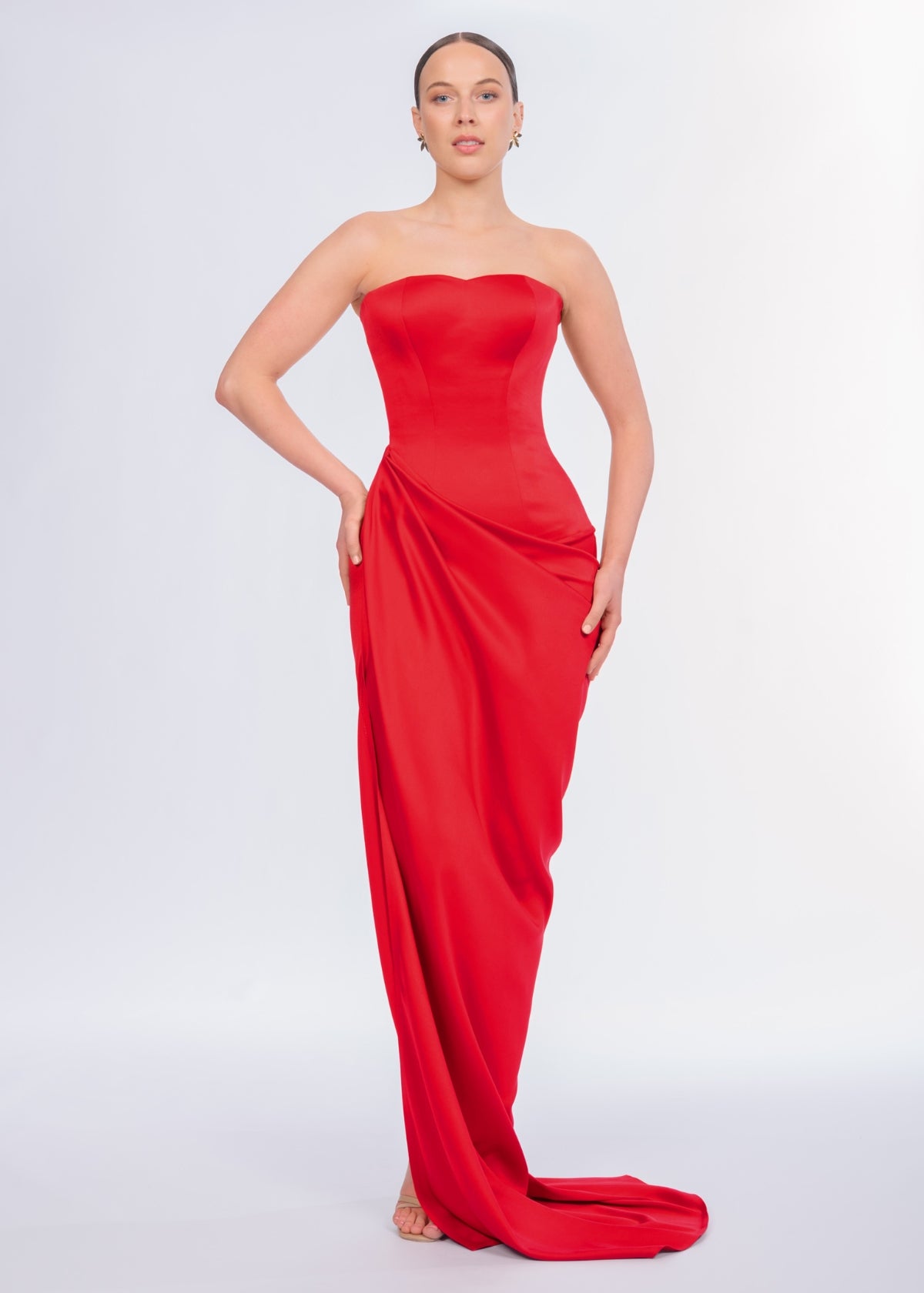 Lia Stublla Bianca Red Formal Dress