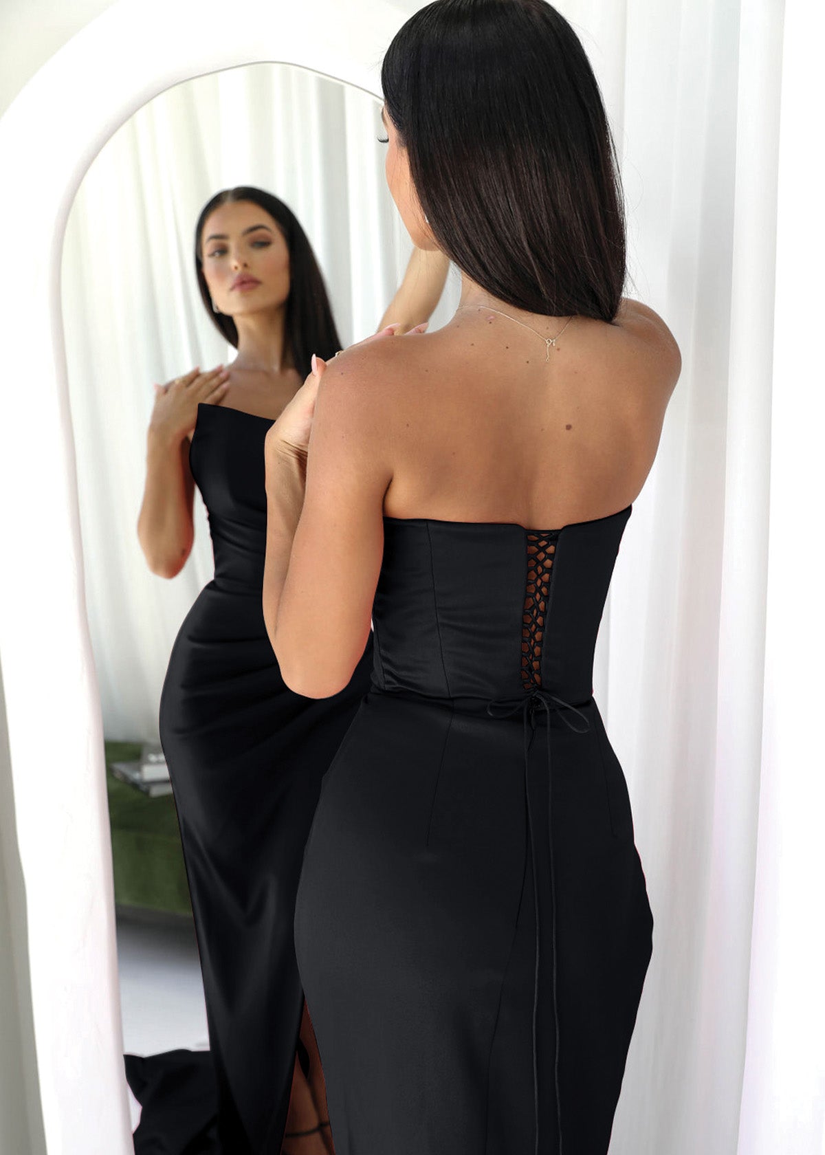 Lia Stublla Eviana Black Formal Dress