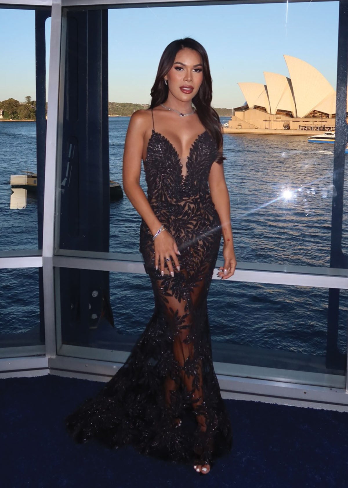 Nadine Merabi Stella Black Formal Dress