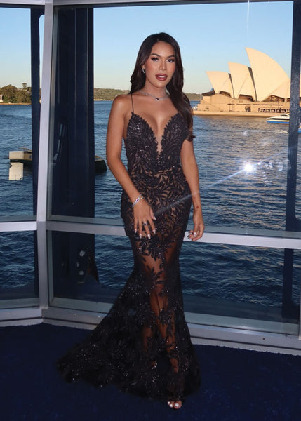 Rent Nadine Merabi Stella Gown (Black)- RRP $885 Dress for a Night Rent Nadine Merabi Stella Gown (Black)- RRP $885 Dress for a Night