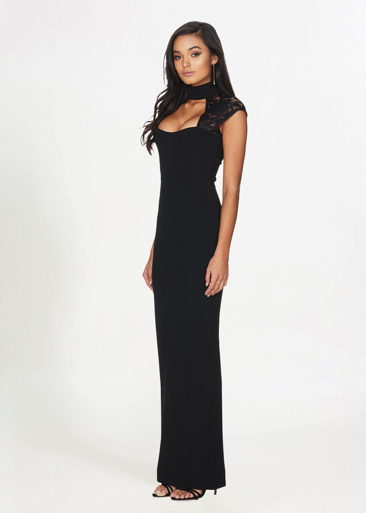 Nookie Lady Lace Black Formal Dress