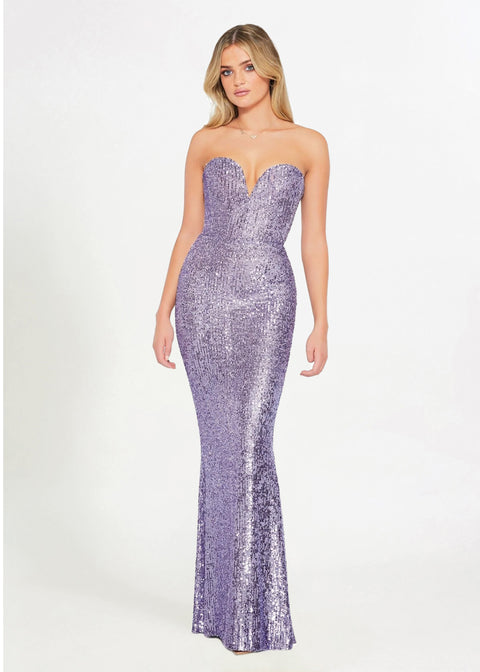 Rent NOOKIE Lumiere Gown (Lilac Purple)
