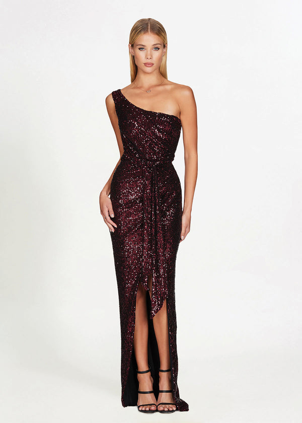Nookie Palazzo Cherry Red Formal Dress