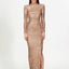 Nookie Veda High Neck Gold Formal Dress