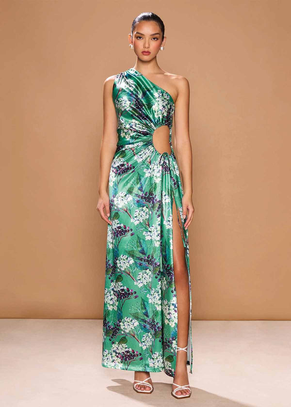 Sonya Moda Nour Fiori Di Sambuco Green Formal Dress
