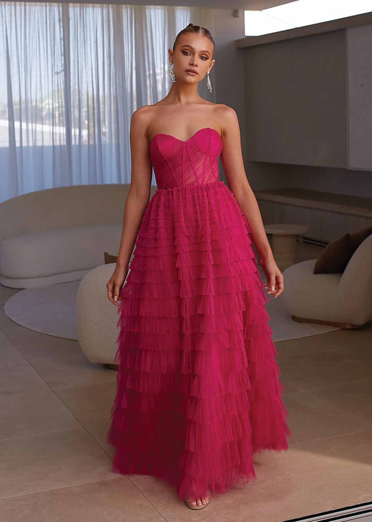 Tania Olsen Derya Pink Formal Dress