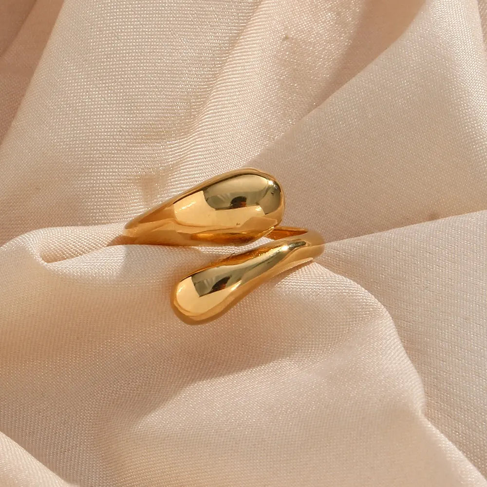 Teardrop Ring | 18K Gold Plated,Dress for a Night
