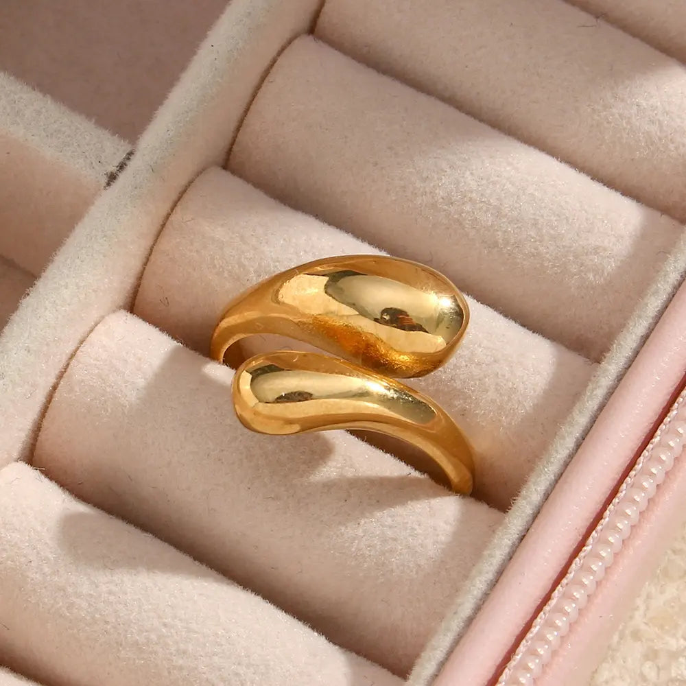 Teardrop Ring | 18K Gold Plated,Dress for a Night